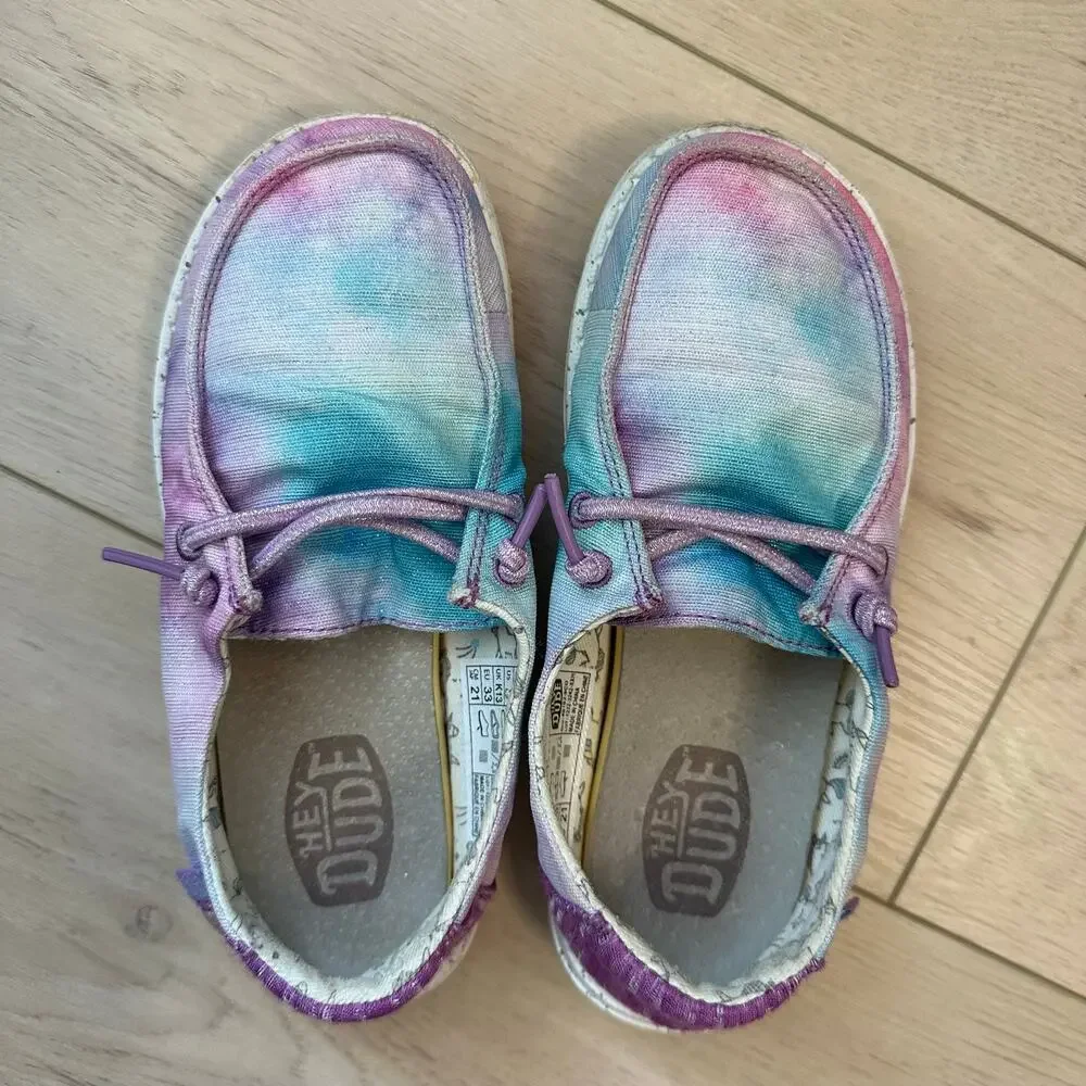 Hey Dude Kids Wendy Dreamer Unicorn slip-on shoes